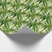 手のひら葉の手のパ色彩の鮮やかターン ラッピングペーパー (角)