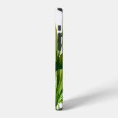 手のひら葉の手のパ色彩の鮮やかターン iPhoneケース (左側面)