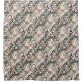 手のひら葉の鎖。 シャワーカーテン (正面)