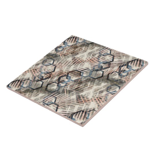 手のひら葉の鎖。 タイル (側面)