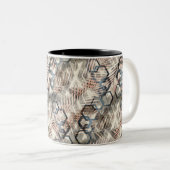 手のひら葉の鎖。 ツートーンマグカップ (正面右)