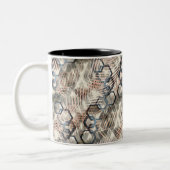 手のひら葉の鎖。 ツートーンマグカップ (左)