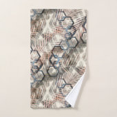 手のひら葉の鎖。 バスタオルセット (ハンドタオル)