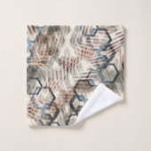 手のひら葉の鎖。 バスタオルセット (ウォッシュタオル)