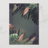 手のひら葉ビーチ結婚式詳細 エンクロージャーカード (裏面)