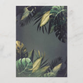 手のひら葉ビーチ結婚式詳細 エンクロージャーカード (裏面)