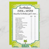 手のひら誕生日がゲームを繰り返す (正面/裏面)