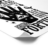 手のひら読のスピリチュアルガイダンスの幸運 ポスター (角)