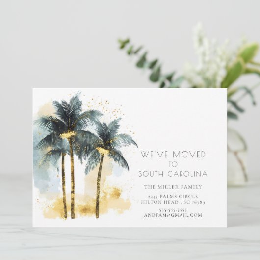 手のひら風の動く発表 招待状 (スタンド正面)