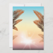 手のひら、グリッター卒業キャップ、ガラス卒業 招待状 (裏面)