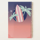 手のひら，サーフボード，ストリングライトビーチ プランナー手帳 (裏面)