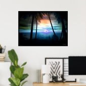 手のひら ポスター (ホームオフィス)