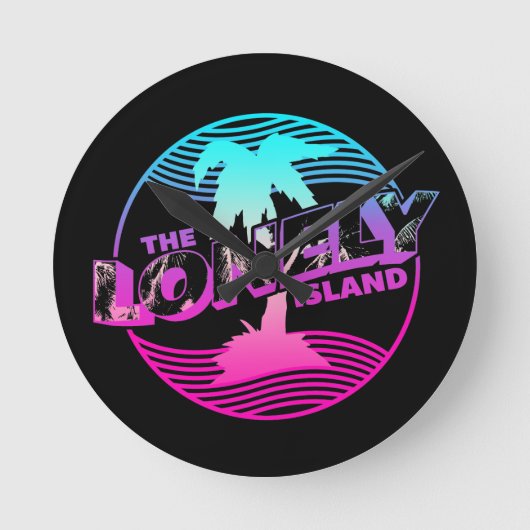 手のひら ラウンド壁時計 (正面)