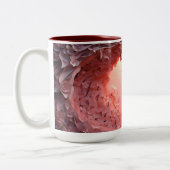 手のアーティストリー：3Dバタフライコーヒーマグ ツートーンマグカップ (左)