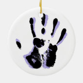 手のオーナメントの救済 セラミックオーナメント (裏面)