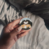 手のキーチェーンを使用したハートの作成 キーホルダー