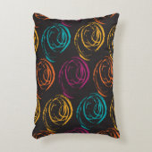 手のグランジのテクスチャ。インクのジオメトリック要素 アクセントクッション (正面(垂直))