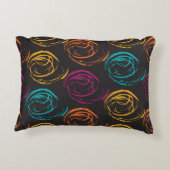 手のグランジのテクスチャ。インクのジオメトリック要素 アクセントクッション (裏面)