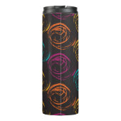 手のグランジのテクスチャ。インクのジオメトリック要素 タンブラー (裏面)