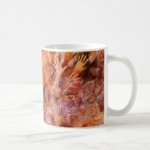 手のコーヒー・マグの有史以前の洞窟壁画 コーヒーマグカップ