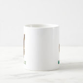 手のサインを恐れない平和を広める コーヒーマグカップ (中央)