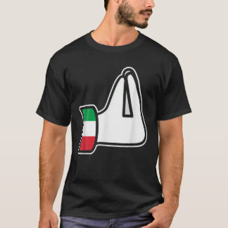 手のジェスチャーイタリアンイタリアItalianoユーモアF Tシャツ