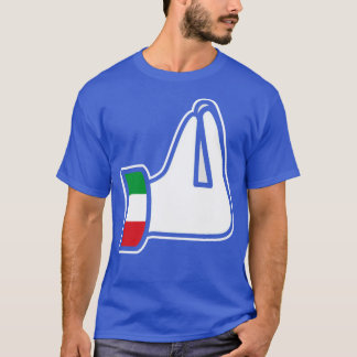 手のジェスチャーイタリアンスイタリアItaliaイタリア Tシャツ