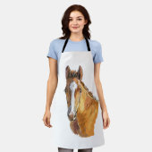 手のスケッチかわいいfoal エプロン (着用した状態)