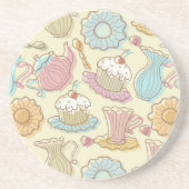 手のスケッチはシルエットを皿に盛ります コースター (正面)