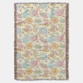 手のスケッチはシルエットを皿に盛ります スローブランケット (正面縦)