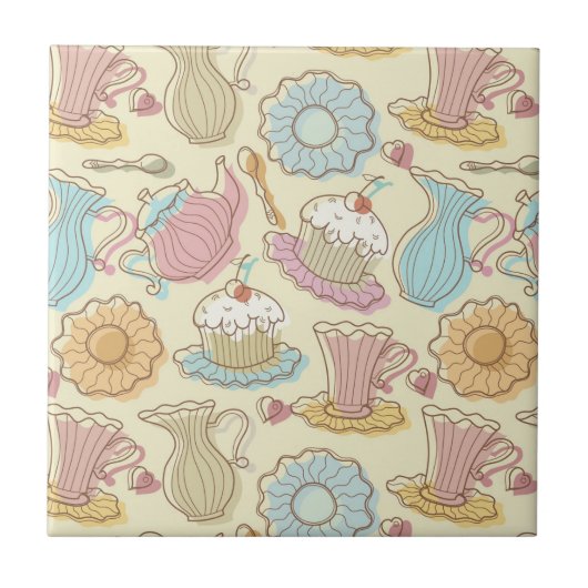 手のスケッチはシルエットを皿に盛ります タイル (正面)