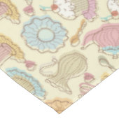 手のスケッチはシルエットを皿に盛ります テーブルクロス (アングル)