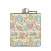 手のスケッチはシルエットを皿に盛ります フラスク (裏面)