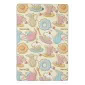 手のスケッチはシルエットを皿に盛ります ミニクリップボード (裏面)