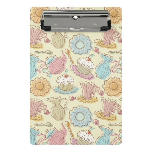 手のスケッチはシルエットを皿に盛ります ミニクリップボード (正面)