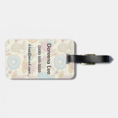 手のスケッチはシルエットを皿に盛ります ラゲッジタグ (裏面横)