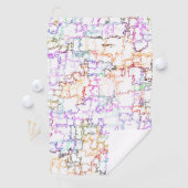 手のスケッチ線 ゴルフタオル (インサイチュ)