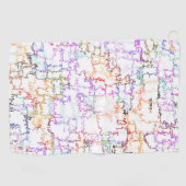 手のスケッチ線 ゴルフタオル (横)