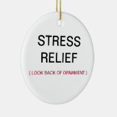 手のストレスレリーフ、浮き彫りのクリスマスのオーナメントを祈ること セラミックオーナメント (右)