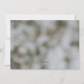 手のセーブ・ザ・デート案内のハート 招待状 (裏面)