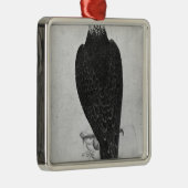 手のタカ メタルオーナメント (右)