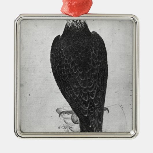 手のタカ メタルオーナメント (正面)