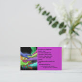 手のチーム慈善NFPのレトロのネオン名刺 名刺 (スタンド正面)