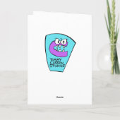 手のトルコの感謝祭の挨拶状 シーズンカード (裏面)