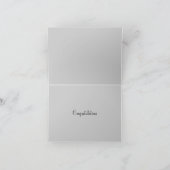 手のハートの結婚式の招待状 カード (内部)