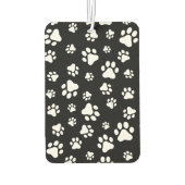 手のパターン、手のプリント、白黒 カーエアーフレッシュナー (裏面)