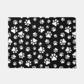 手のパターン、手のプリント、白黒 ドアマット (正面)