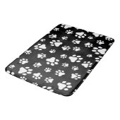 手のパターン、手のプリント、白黒 バスマット (アングル)