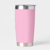 手のパーソナライズされたスクリプト名Tumbler 保温保冷タンブラー (左面)