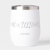 手のパーソナライズされた台本結婚のTuxedo (背面)